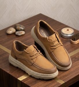 Premium  Leather Smart Casual Lace-Up Shoes